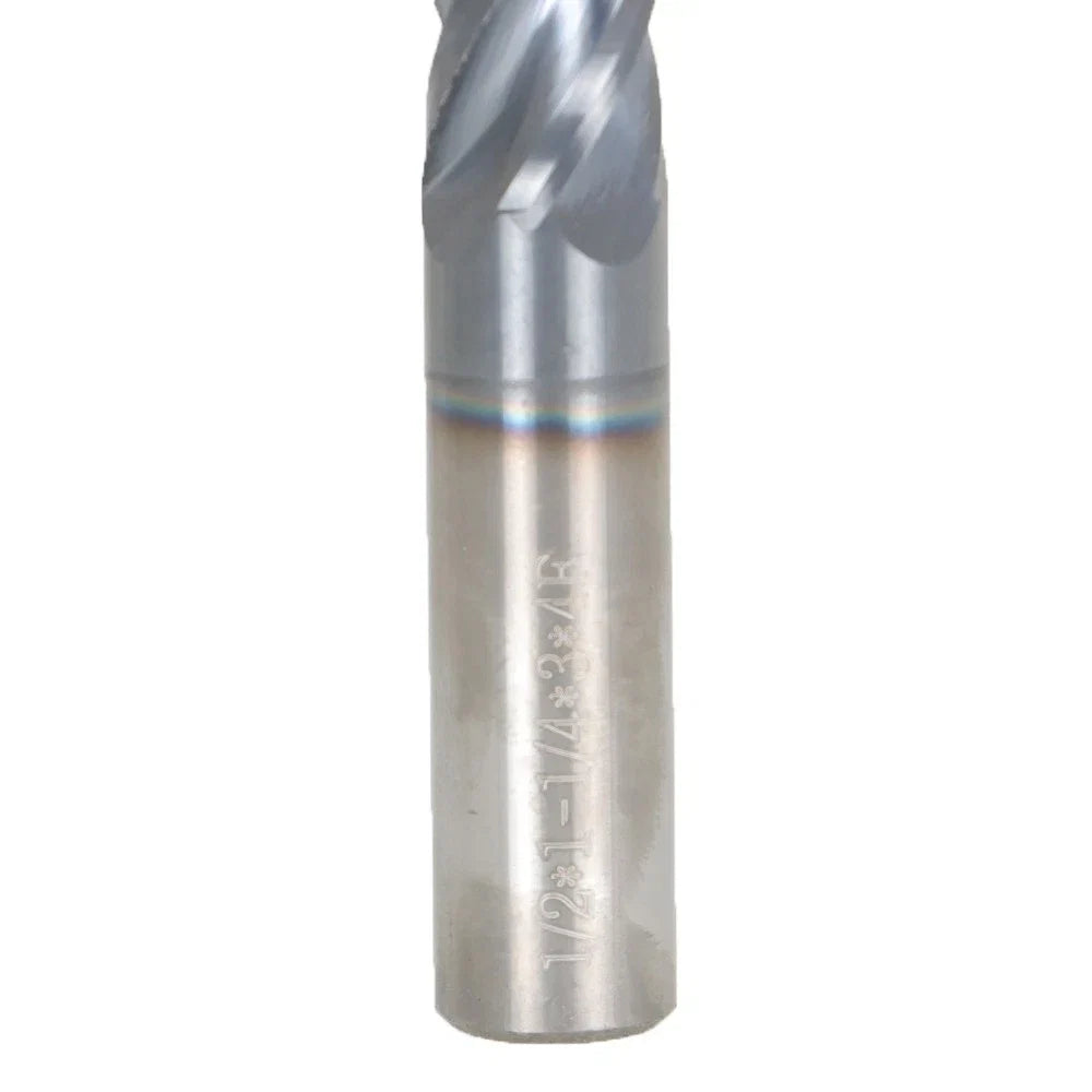 Carbide End Mill 1/2" 4 Flute for Precision Cutting (3" Overall Length)