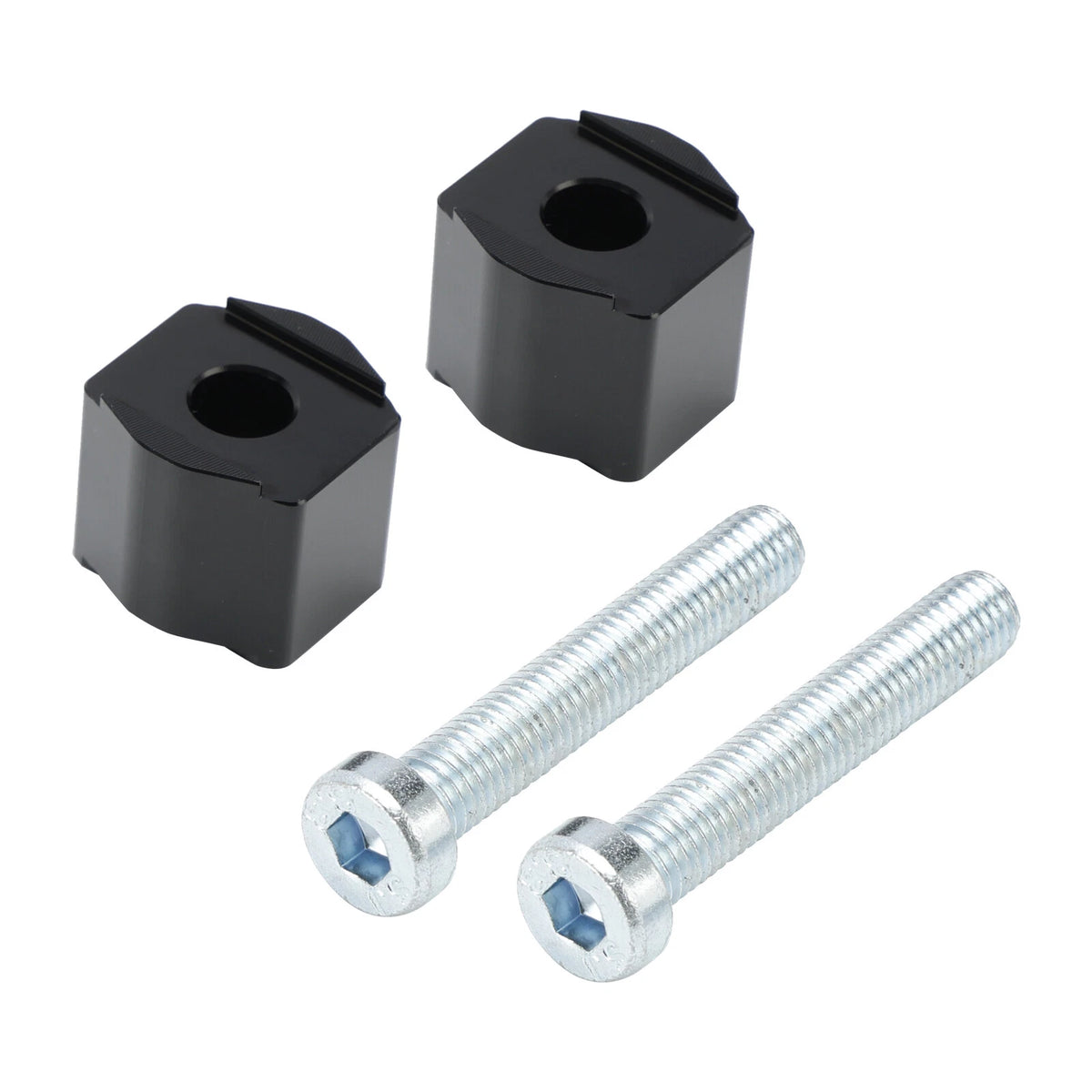Set of 2 Handlebar Riser Spacers +25mm for KTM 390 790 890 1290 Adventure (2019–2024) M537-A073-BLK