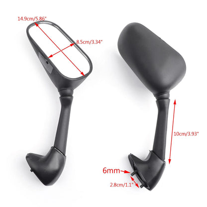 Mirrors for Yamaha YZF 600 R6 (2003–2005) YZF R6S (2006–2008) M529-A035-Black