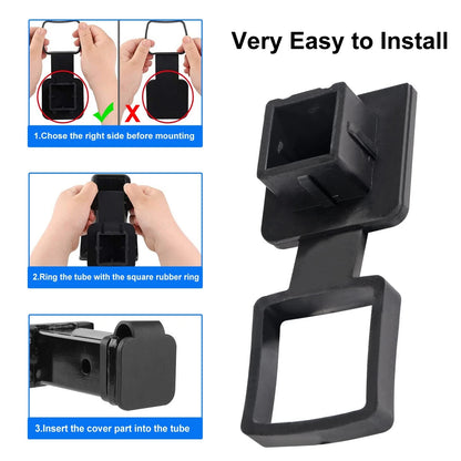 1.25" Rubber Trailer Hitch Tube Cover Plug for