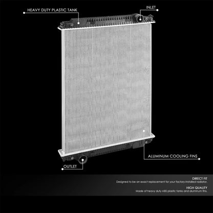 2-Row Aluminum Radiator for Freightliner FLD120 FL80 Sterling LT7500 (1993–2007)