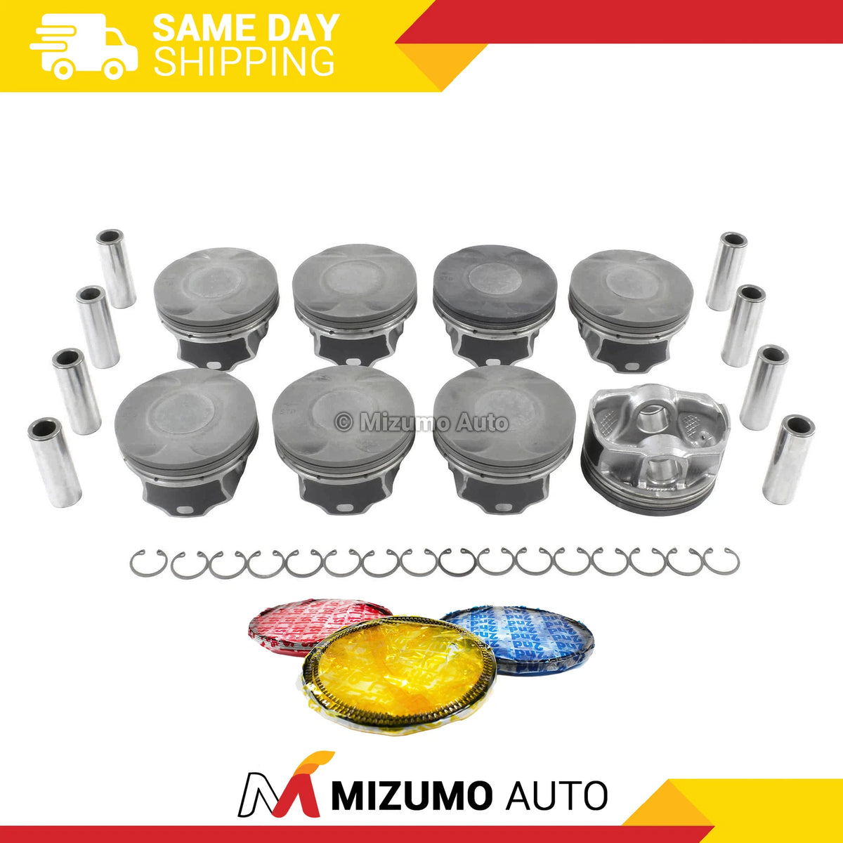 Pistons w/ Rings for Ford Mustang 5.0L V8 (2011–2014) MA-5741125233