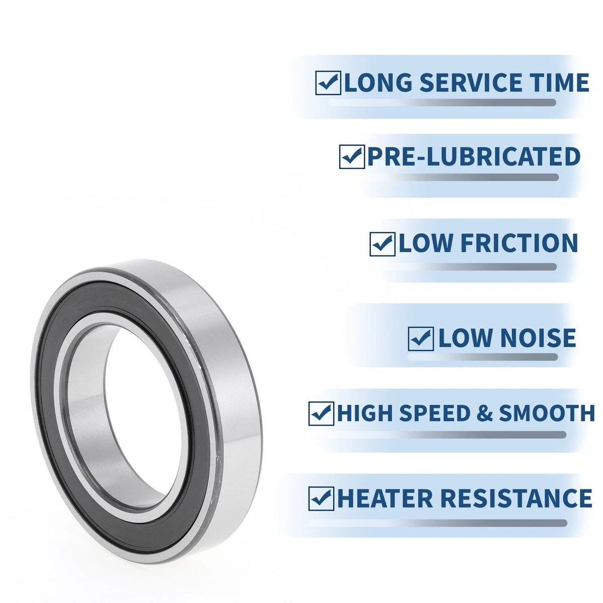 Deep Groove Ball Bearing P5 for Scooter Skateboard Wheel (55x90x18mm)