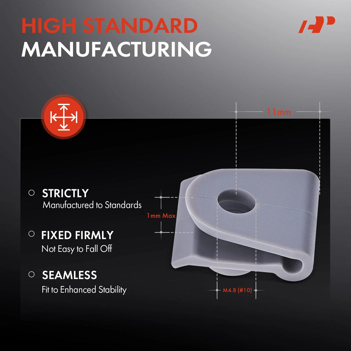 50Pcs Nylon Bumper Cover Nut Retainer Clip for Mazda 3 6 CX-5 (B45556135, 21862)