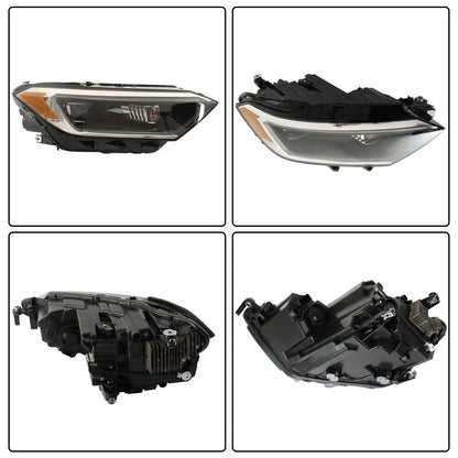 LED Headlight Assembly for Volkswagen Jetta (2019–2023) - Black, RH, w/DRL