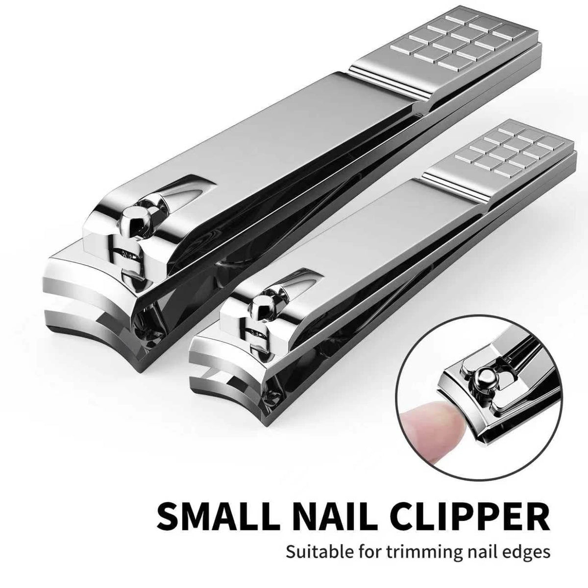 Set of 2 Nail Clippers for Toenail Care