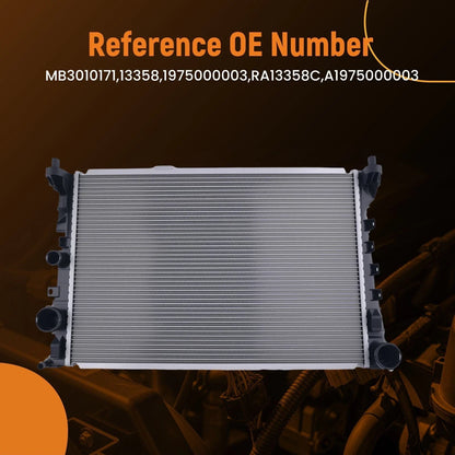 Aluminum Radiator for Mercedes-Benz C63 E63 CLS63 AMG (2008–2016)