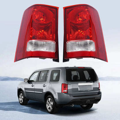 Set of 2 Rear Tail Light Assembly for Honda Pilot (2009–2015) - Halogen, 33500SZAA02, 33550SZAA02, HO2800174, HO2801174