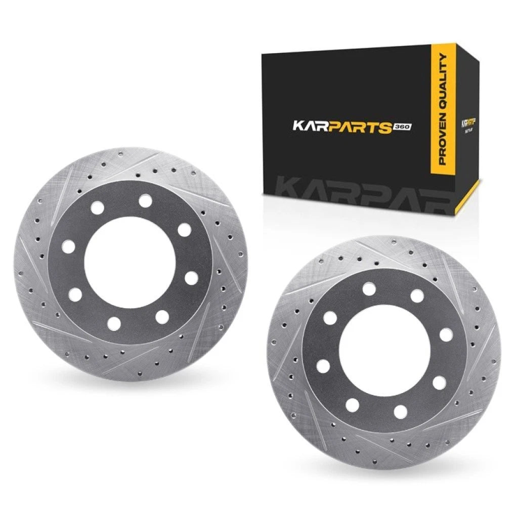 Set of 2 Front Brake Rotors for GMC Sierra 1500 (2001–2003) ALX-PAU-DF-7002-48006-CLA5