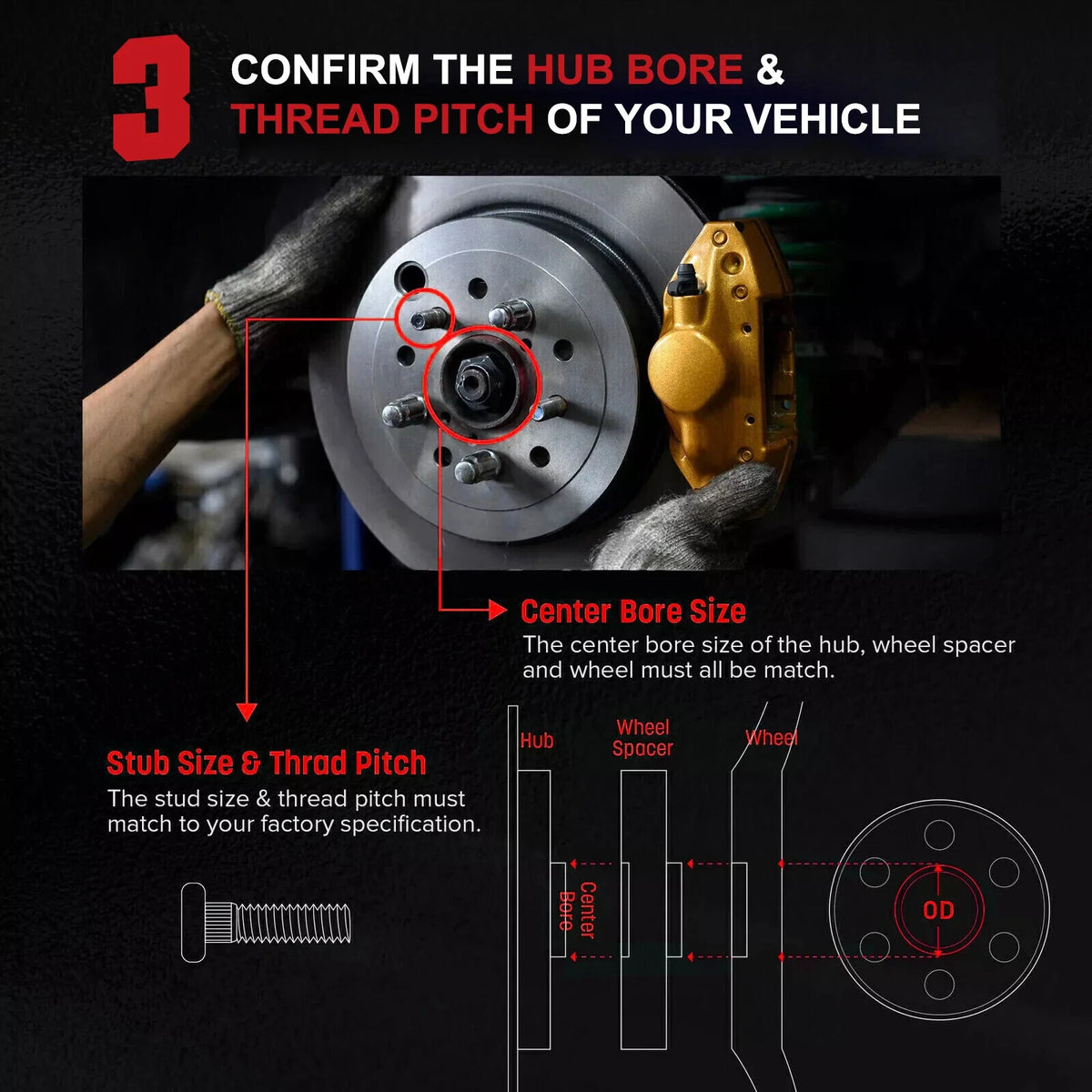Wheel Spacers for Ford F250 F350 Super Duty Excursion (2011–2016)