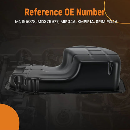 Engine Oil Pan for Mitsubishi Outlander L4 2.4L (2003–2006) KMPIP1A Steel