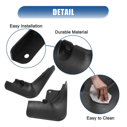 Mudguards Fender Kit for Nissan Sentra (2020–2022) with Screws Black