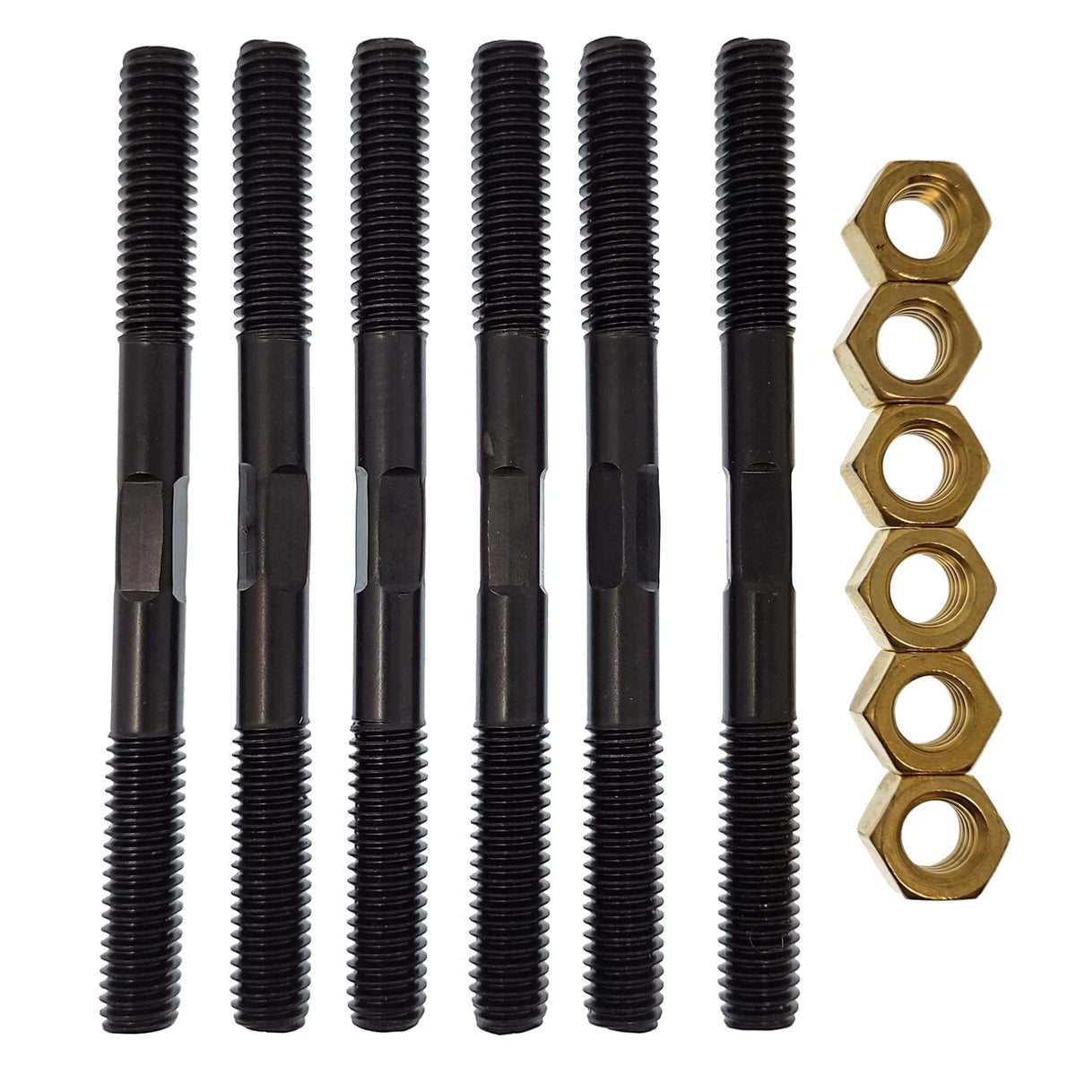 Manifold Stud Set with Brass Nuts for Allis Chalmers WC WD WD45 D17