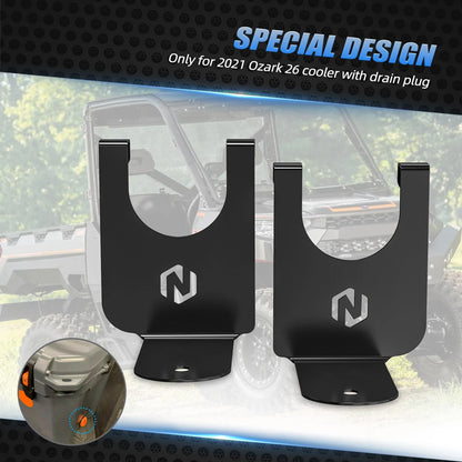 Cooler Brackets Mounts for Polaris RZR XP 1000 (2015–2021) Ozark 26qt