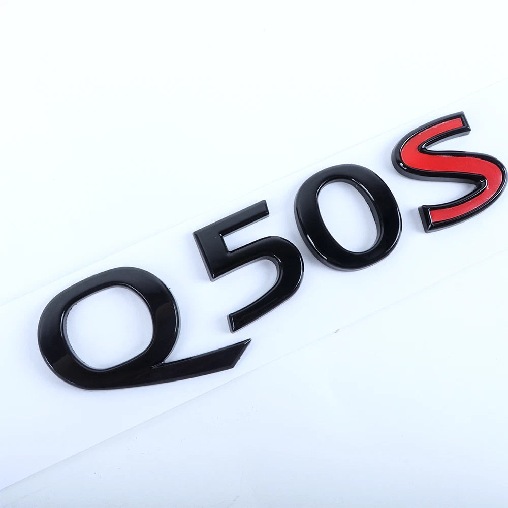 3D Rear Trunk Letter Badge Emblem for Infiniti Q50S (84890-4HK6A)