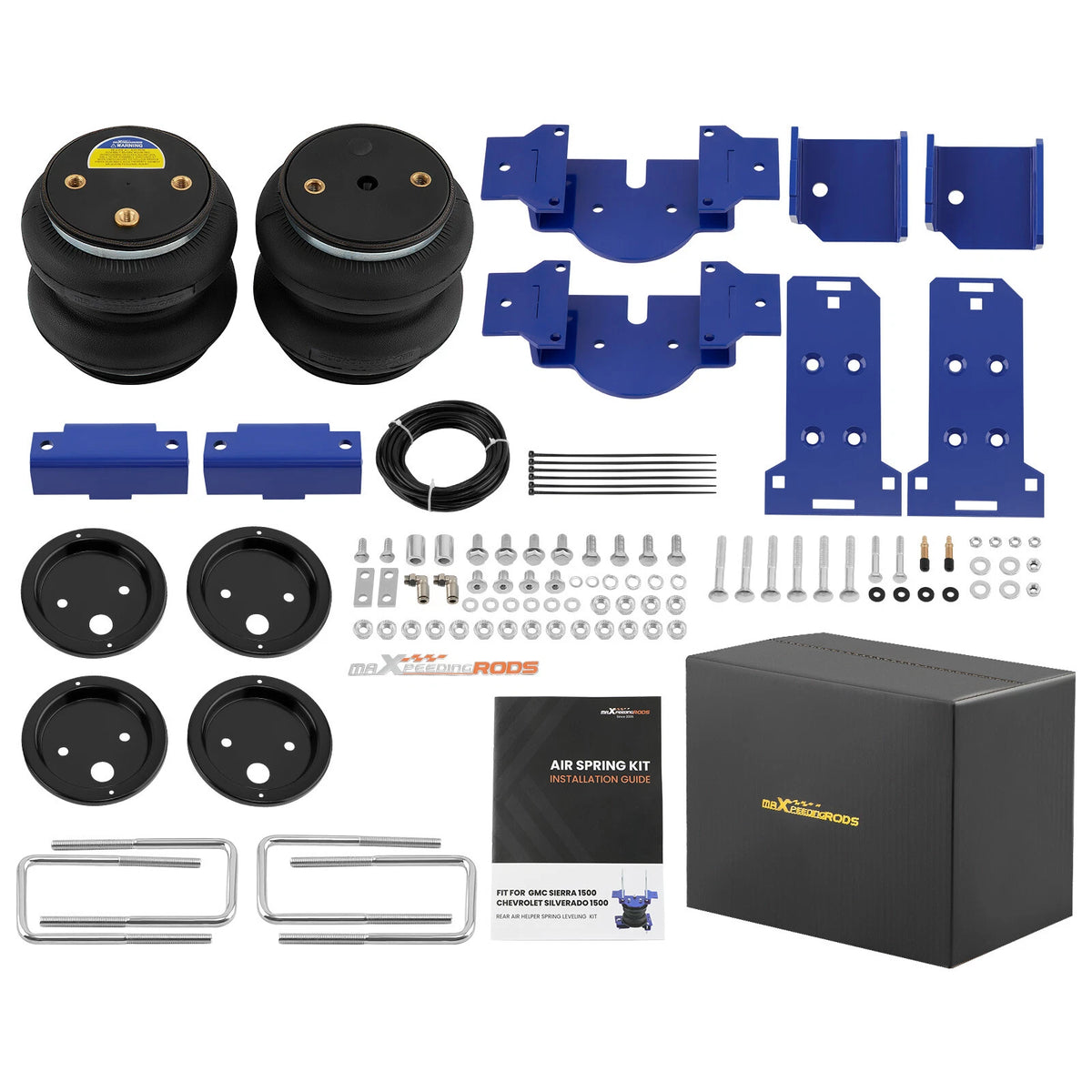 Rear Air Helper Spring Suspension Leveling Kit for Silverado 1500 (RWD/4WD)