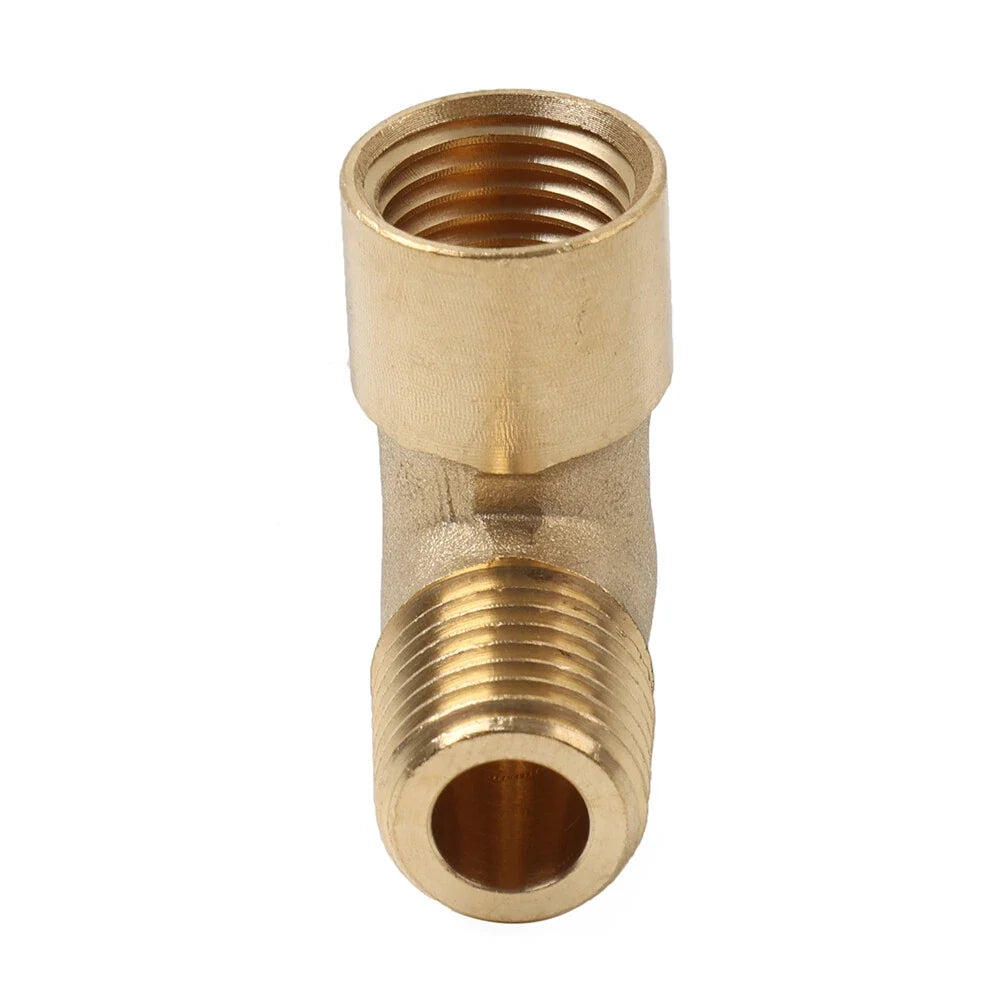 Brass Hose Fitting Elbow 1/4NPT Male to 1/4NPT Female Connector
