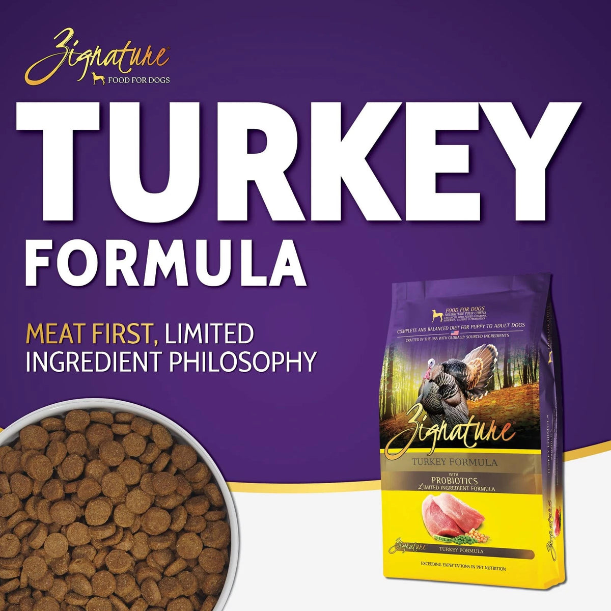 Zignature Turkey Limited Ingredient Formula Dry Dog Food 25 lb