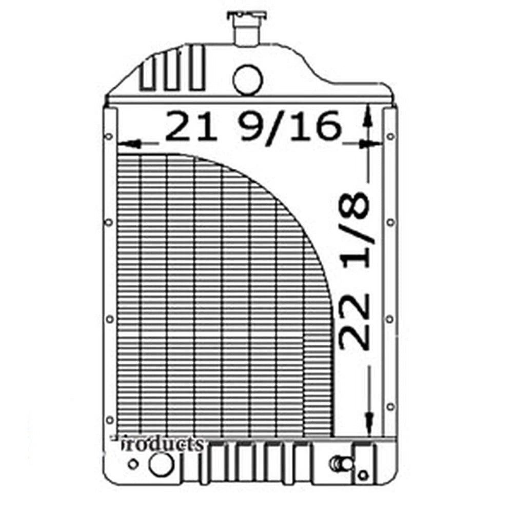 Radiator for White 2-85 2-105 Tractors (1985–1985)