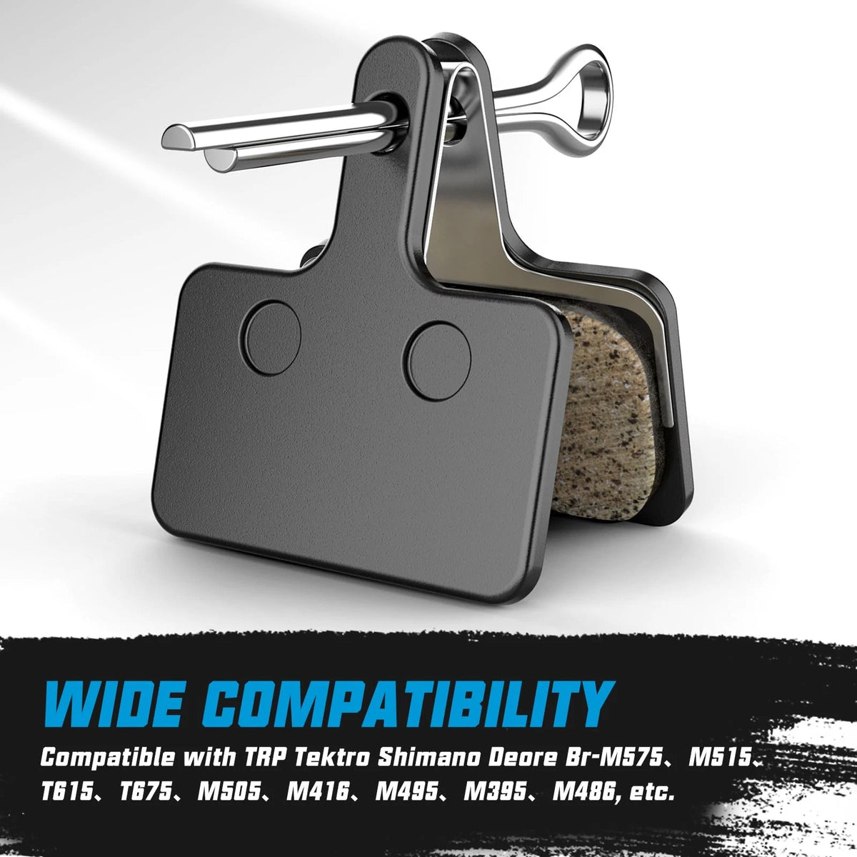 8 Pairs Resin Semi-Metallic Brake Pads for Disc Bicycle Mountain Road