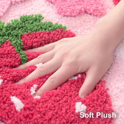 Cute Strawberry Bathroom Rug for Anybar (1'6" x 2'1")