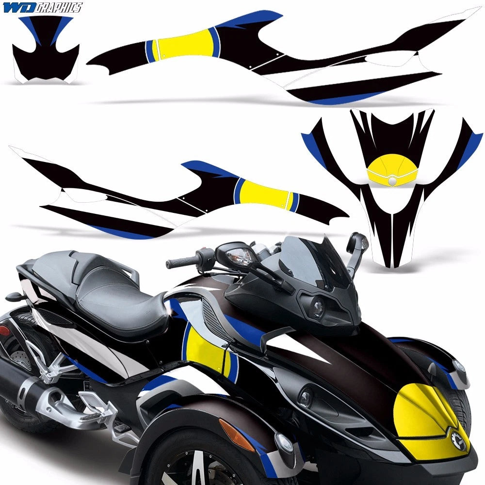 Roadster Graphic Decals Stickers for Can-Am Spyder Trike (2008–2023)