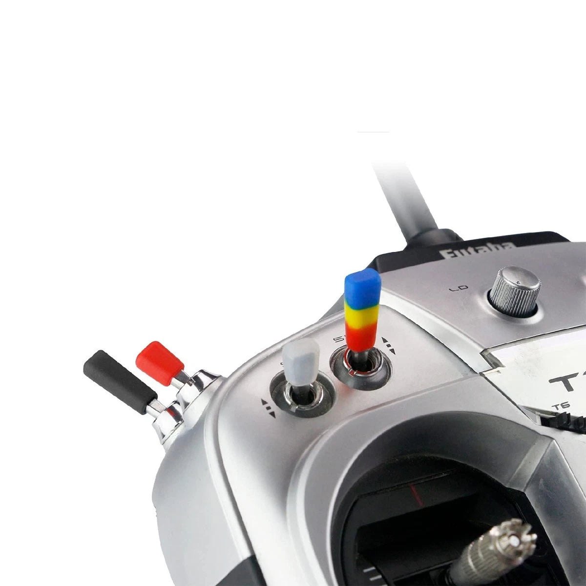 10PCS Non-Slip Rubber Switch Cover Caps for RC Transmitter Multicolor