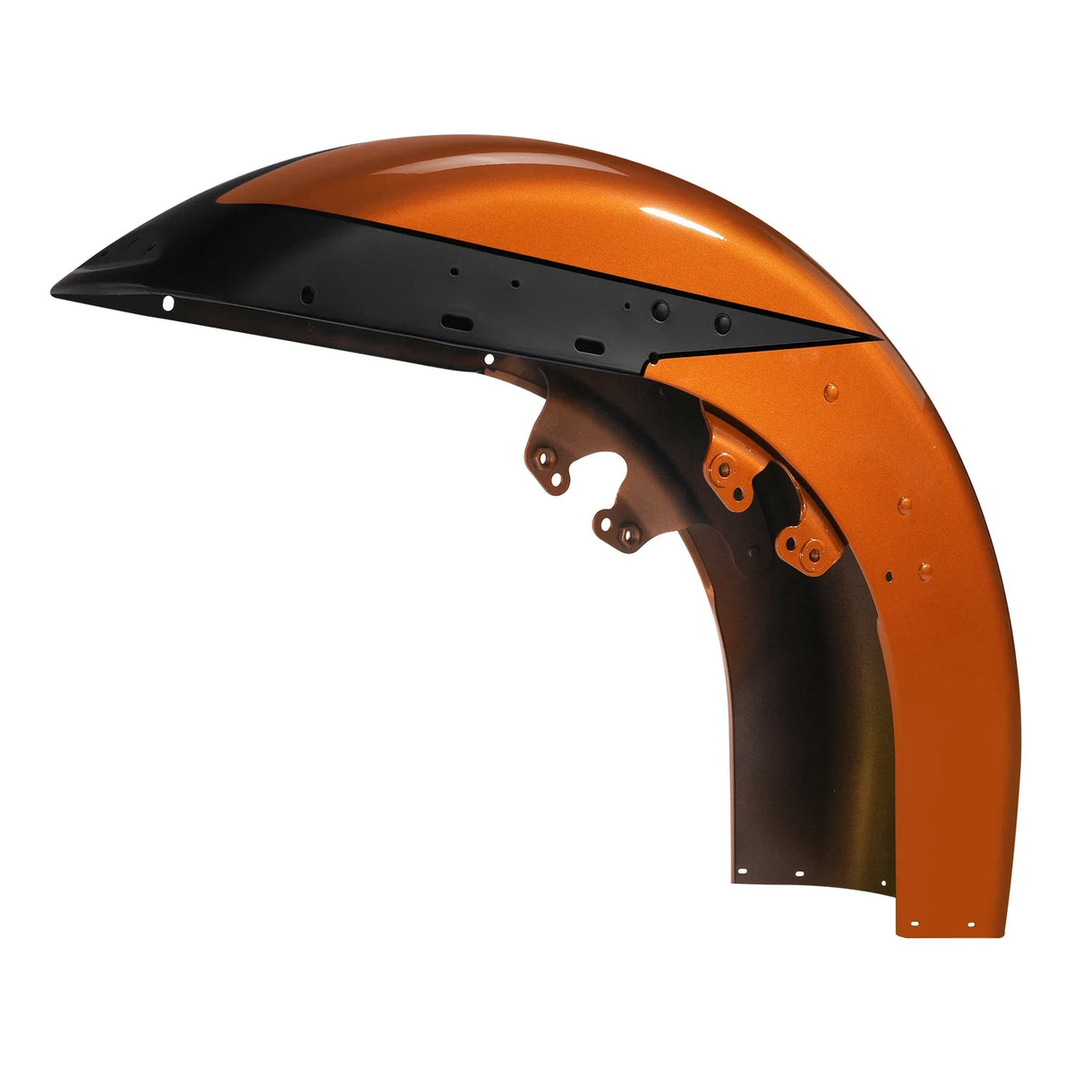 Front Fender for Harley Touring Road King (2014–2024) Scorched Orange/Black Denim