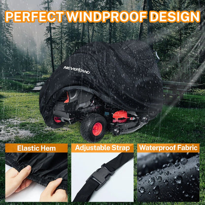 Lawn Mower Tractor Cover for Neverland (72"L) Waterproof UV Wind Protector