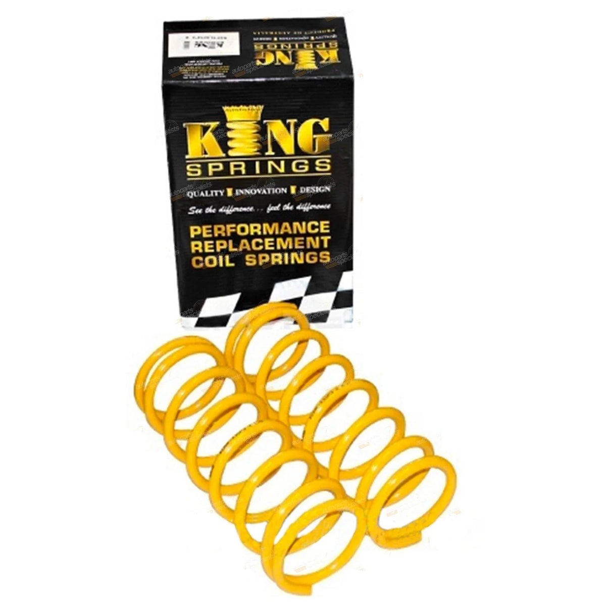 Rear King Springs Standard Height Coils for Pajero NM NP NS NT NW V6 Petrol