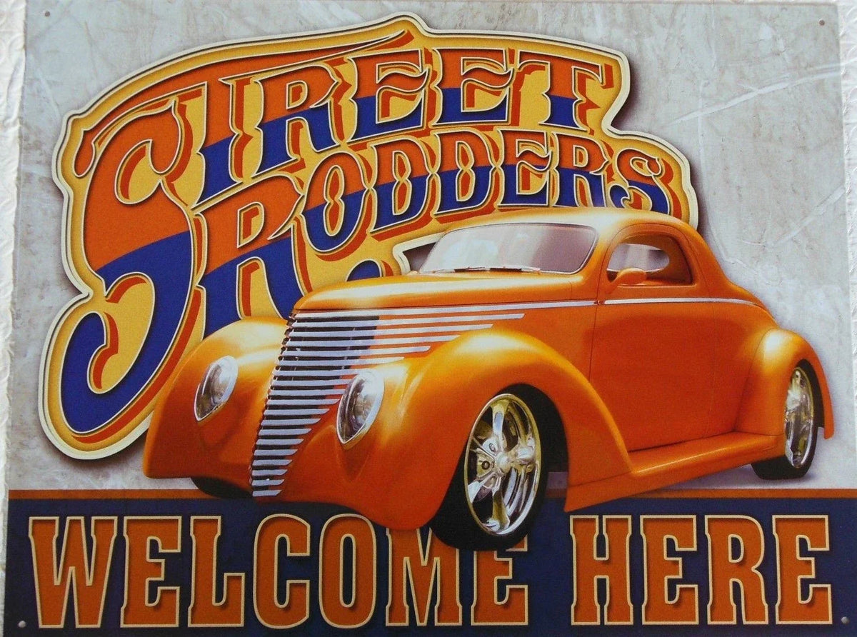 Vintage Tin Metal Sign for Chevy (1930–1939)