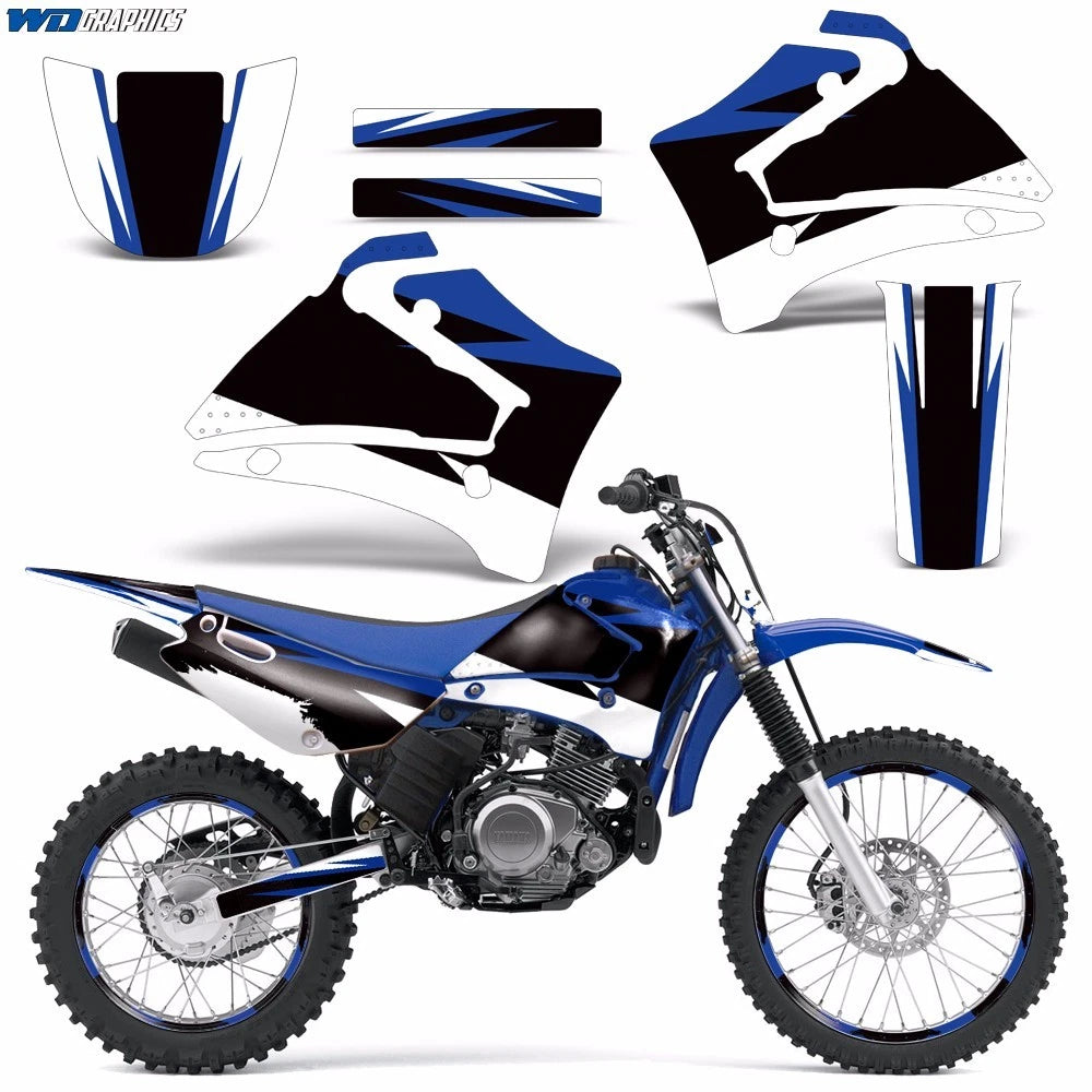 Graphic Stickers +#PLT/RIM Decals for Yamaha TTR125 (2000–2007)
