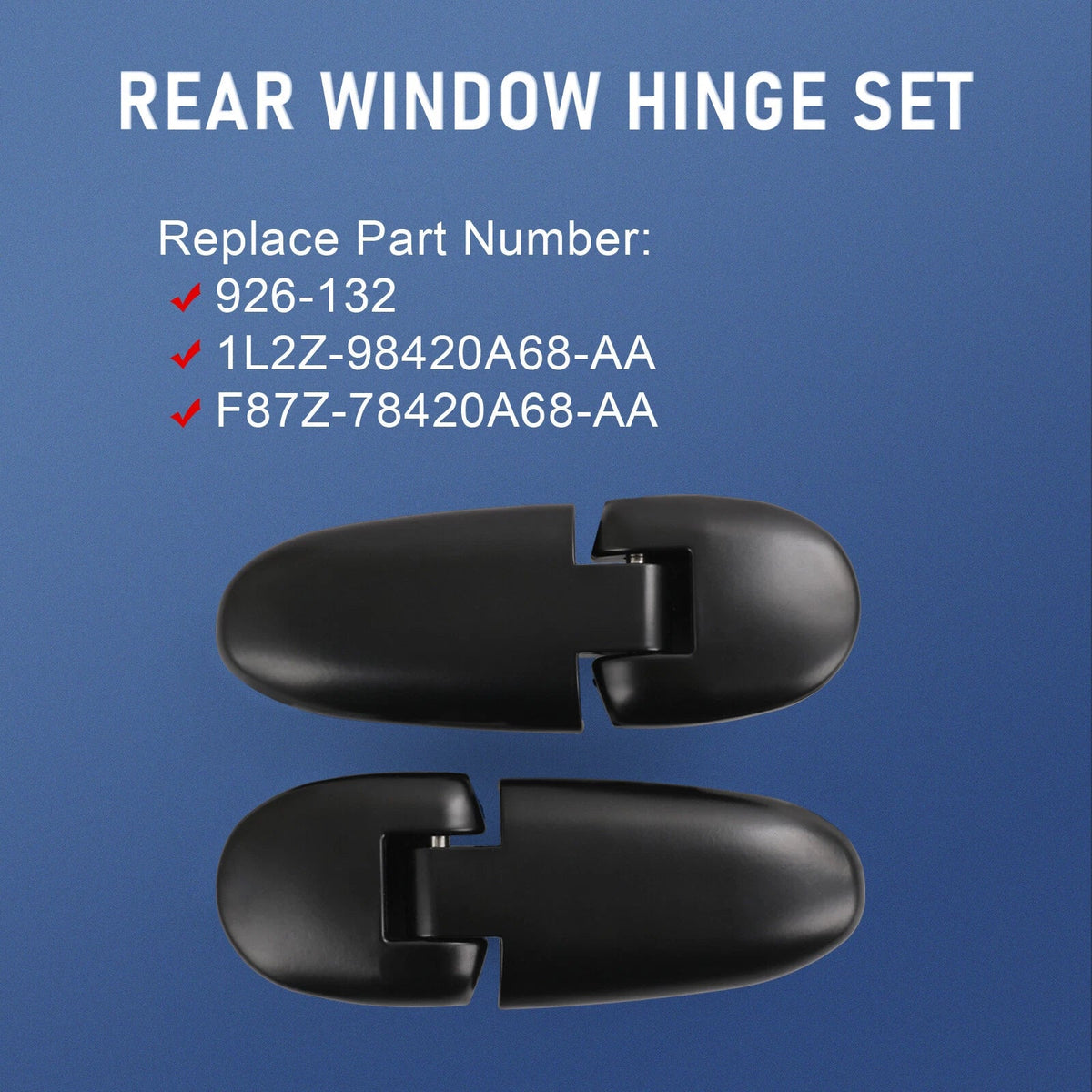 Set of 2 Tailgate Glass Hinges for Ford Explorer Mercury Mountaineer (1998–2002)