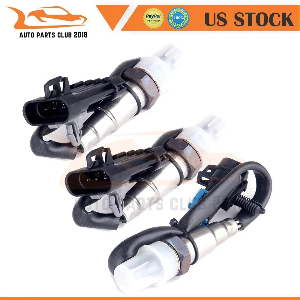 Set of 3 Oxygen Sensors for GMC Chevy Express Savana (1997–2002)