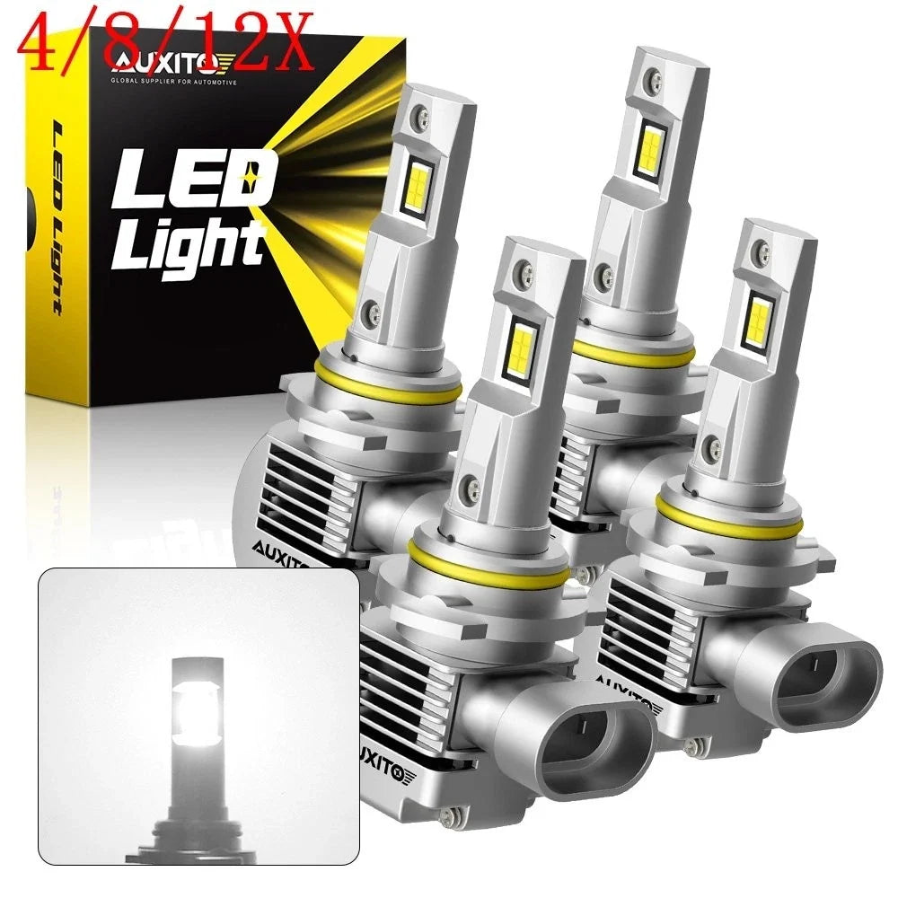 Set of 4 9005 9006 LED Headlight Bulbs 6000K High Low Beam