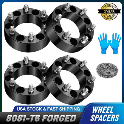 Set of 4 Wheel Spacers 2" for Chevy Silverado Tahoe GMC Sierra 1500 (2007–2023)