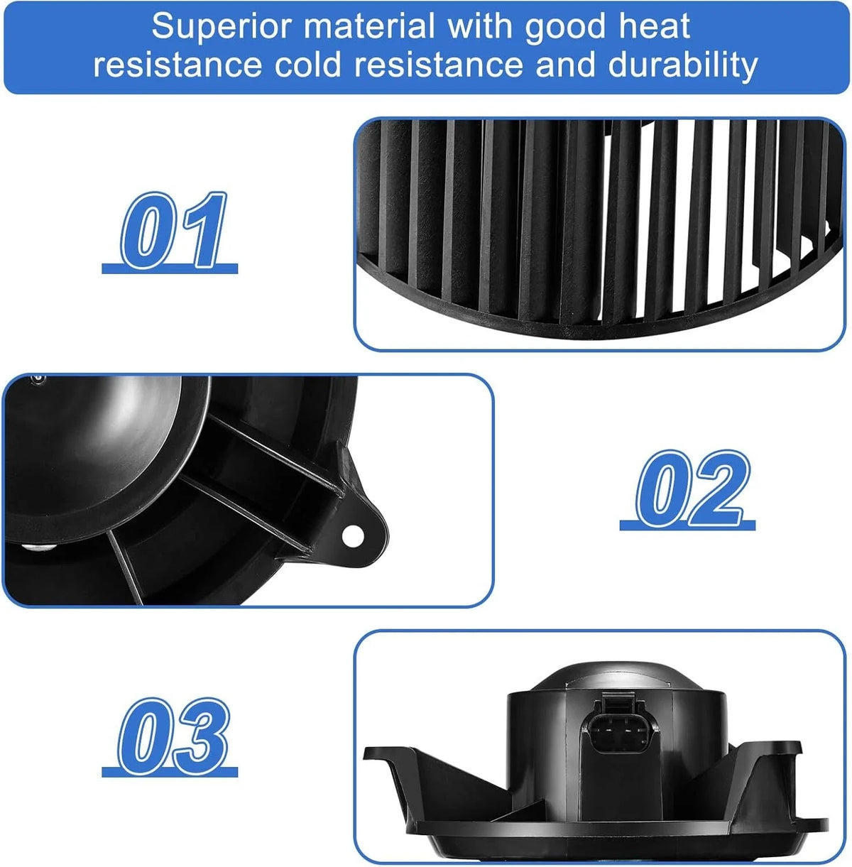 Heater Blower Motor Fan for Nissan Titan Armada Infiniti QX56 (2004–2015)