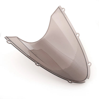 Double Bubble Windshield for Kawasaki ZX6R ZX10R (2005–2008) WIN-K200-Smoke