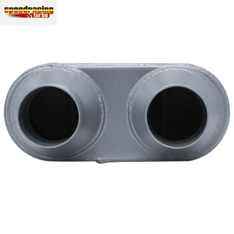 2.5" Inlet/Dual 2.25" Outlet Stainless Steel 409 Chambered Exhaust Muffler