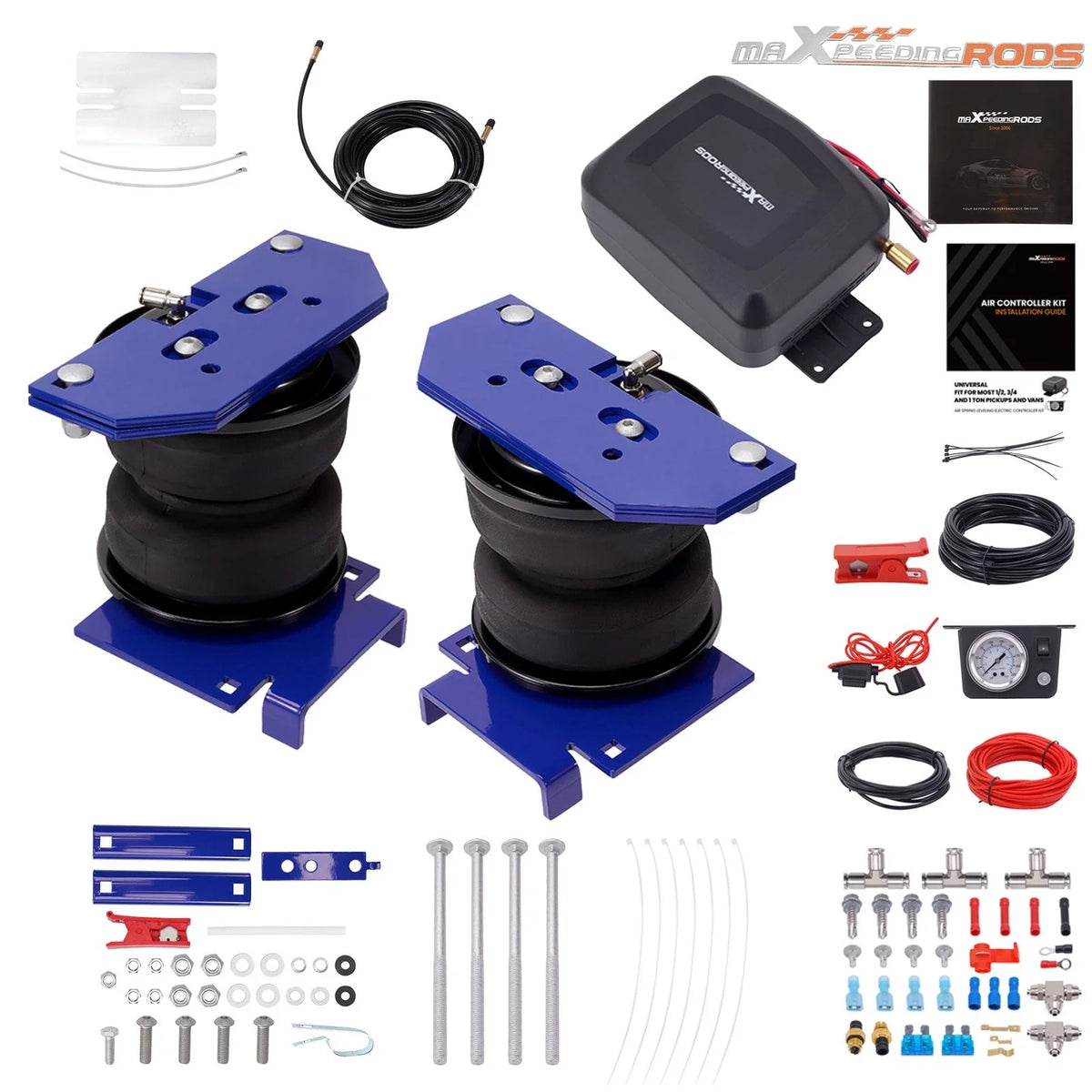 Air Suspension Bags Shock Compressor Kit for Dodge Ram 4500 5500 (2007–2010)