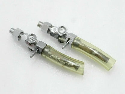 Set of 2 Brass Chrome Fuel Gas Tank Taps for Triumph