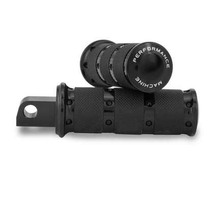 Performance Machine Footpegs for XLS Passenger (Black Ano)