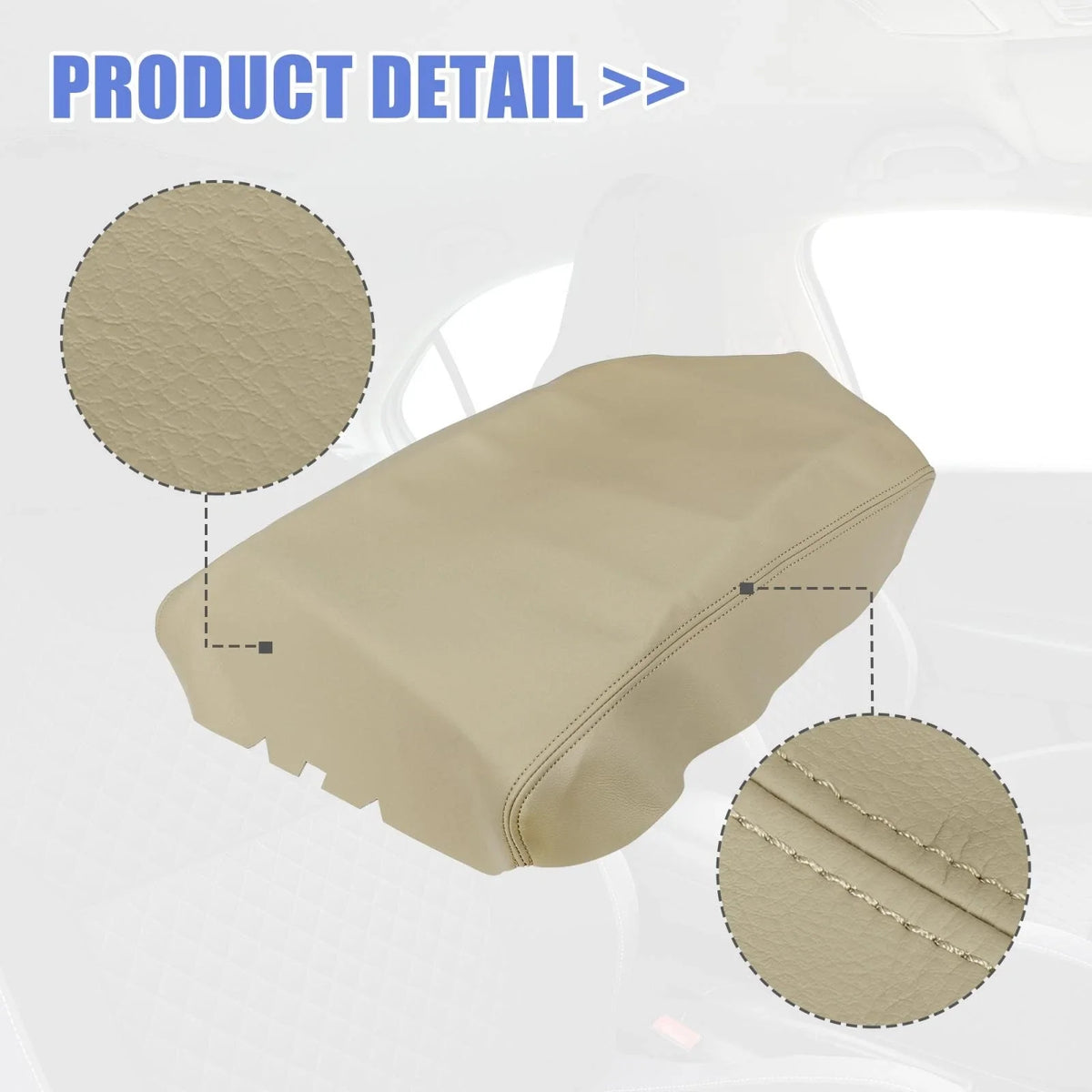 Center Console Lid Armrest Cover for Nissan Titan (2004–2014) Beige