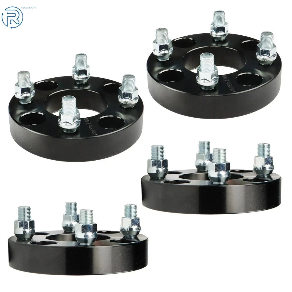 Set of 4 Wheel Spacers for Club Car Golf Cart (1" 4x4, 1/2x20 Studs, 62mm Hub Bore)