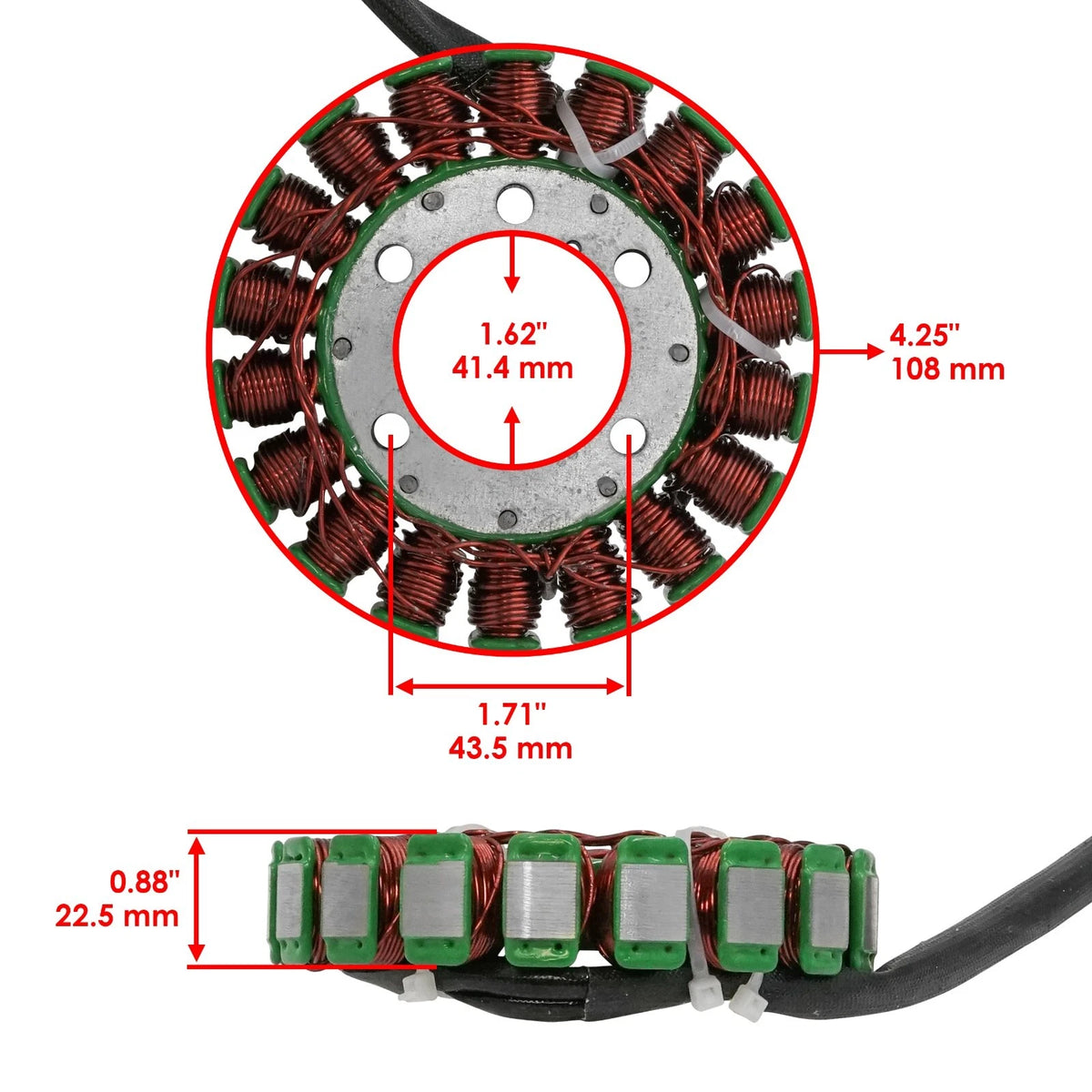 Stator for Polaris Sportsman 500 400 HO (2004) SC4976ST358DM