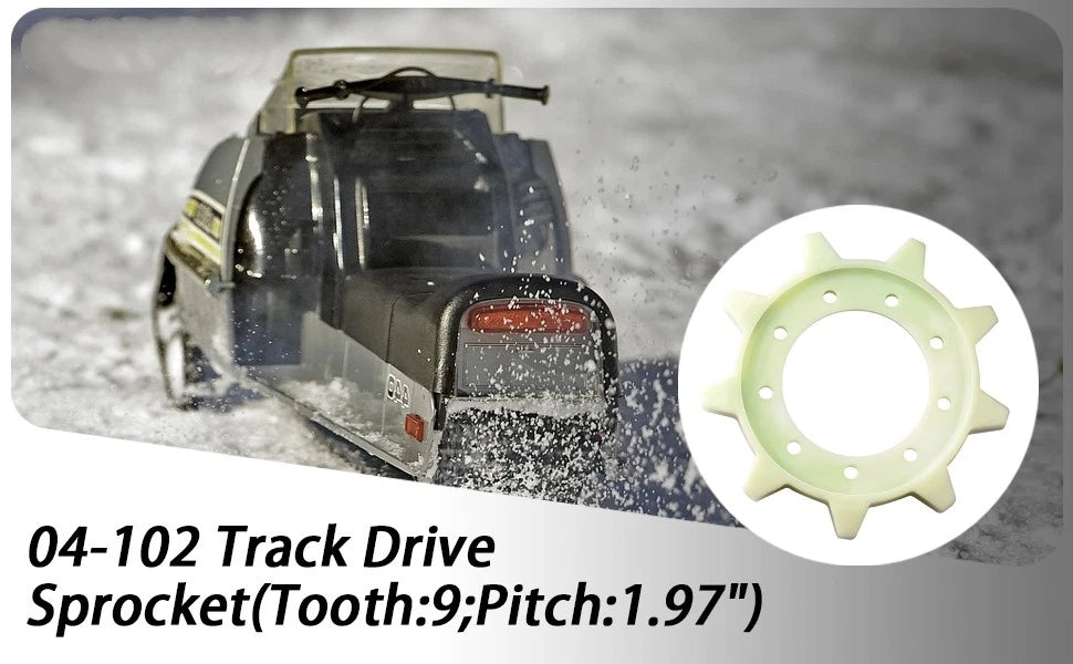 Front Drive Sprocket for Skidoo Motoski Bombardier Snowmobile (04-102)