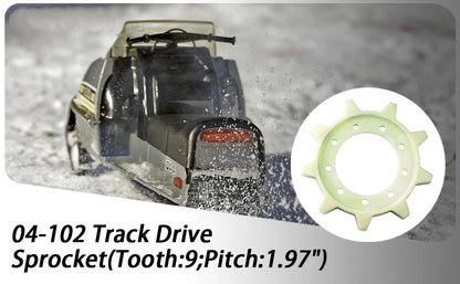 Front Drive Sprocket for Skidoo Motoski Bombardier Snowmobile (04-102)