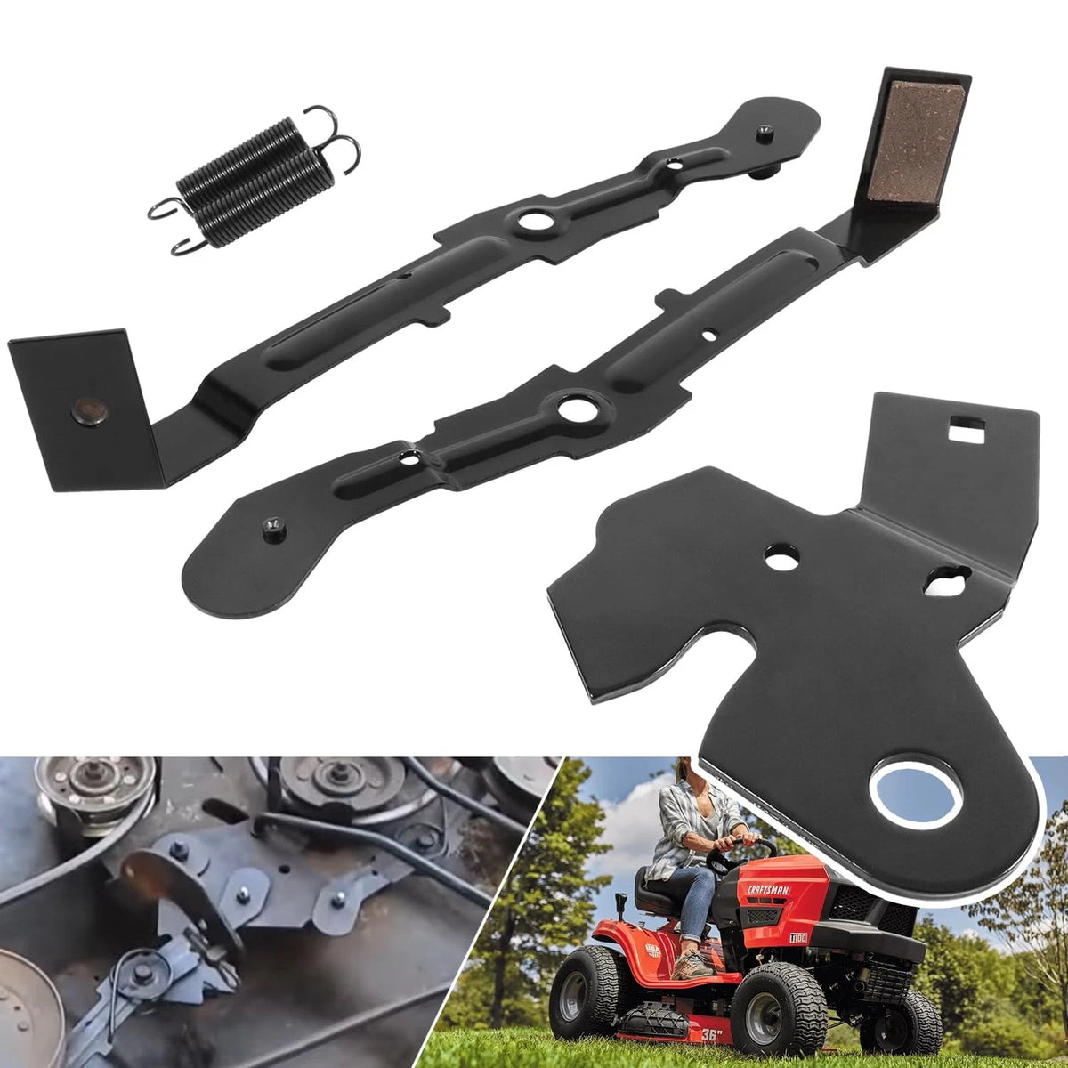 Arm Bracket Roller Cam Kit for AYP Husqvarna Craftsman 42" Mower Deck (LT1000)