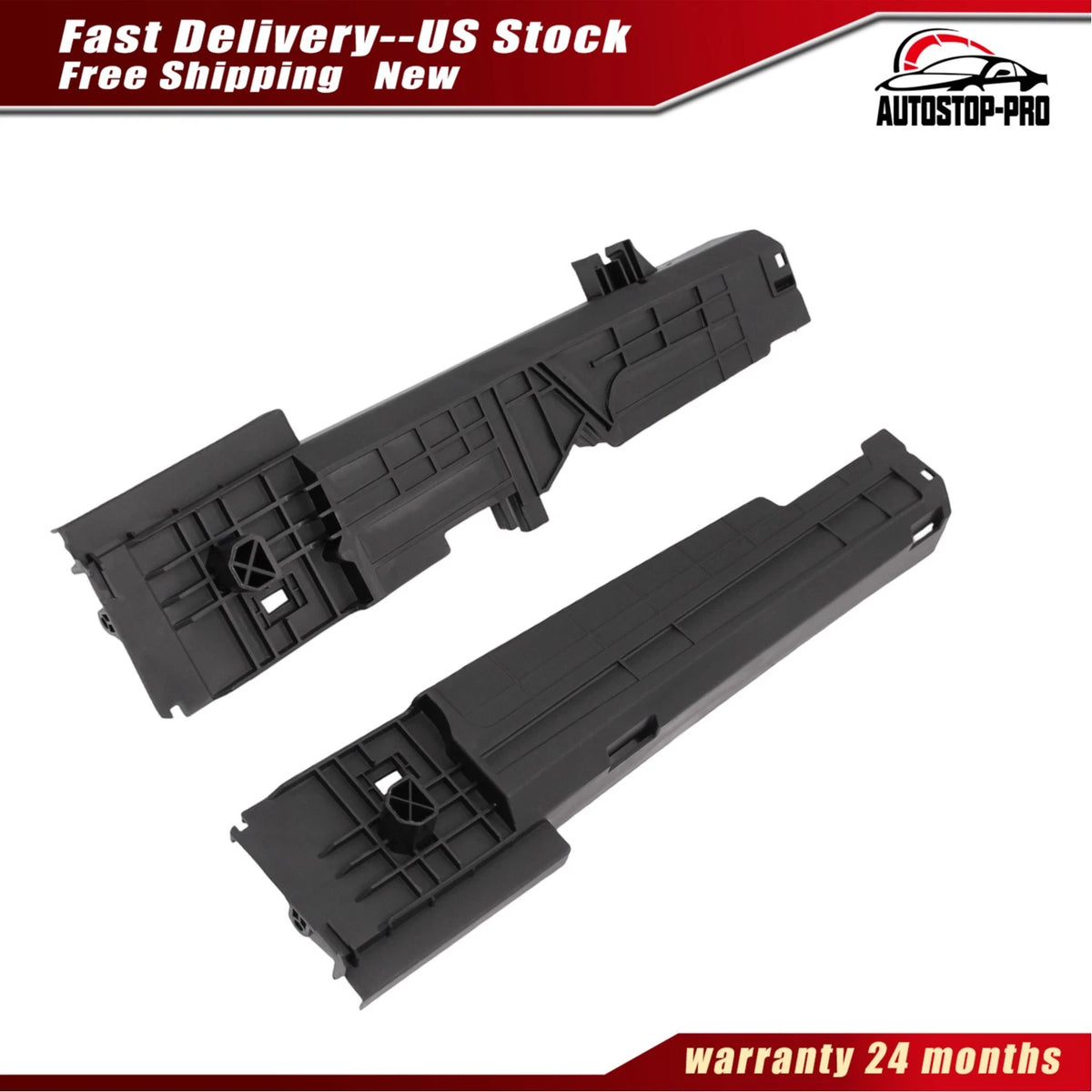 Set of 2 Radiator Support Brackets for BMW 328i 335i (17117600536, 17117600537)