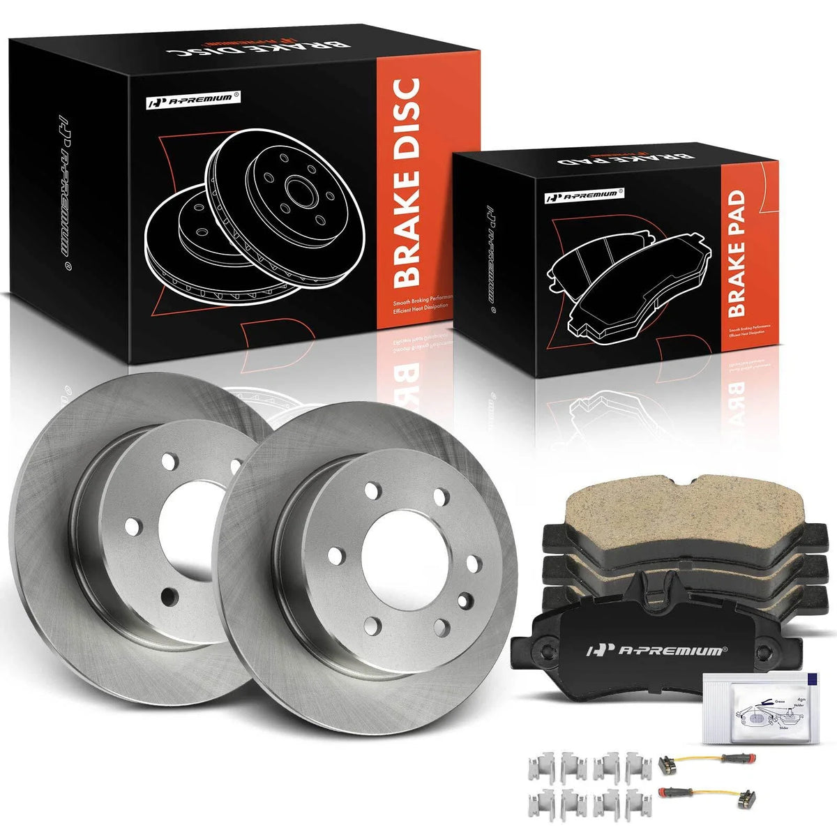 Rear Disc Brake Rotors & Ceramic Pads for Mercedes Sprinter 2500 (2010–2018)